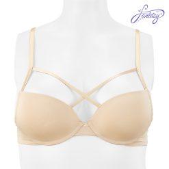 Ladies' 2 in 1 Molded Cup Bra, 92% Nylon, 8% Spandex