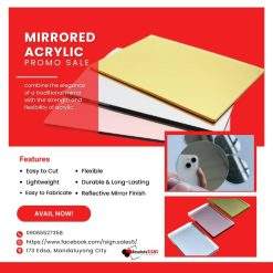 MIRRORED ACRYLIC SHEETS 4X8FT