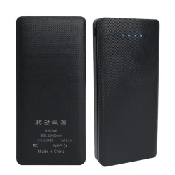 20000 mah Power Bank Black