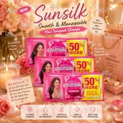 Sunsilk Smooth Manageable Shampoo Twinpack Sachet 10ml 11+1