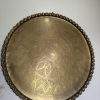 Vintage 30" Indo-Persian Hand-Hammered Heavy Brass Wall Platter / Moorish Tea Table Tray".